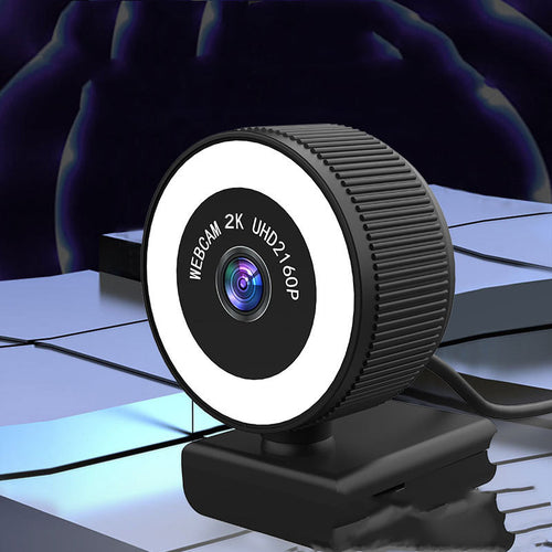 1080p webcam with built-in ring light