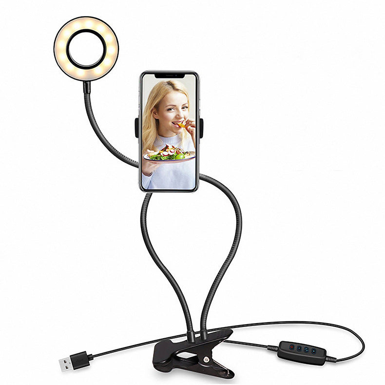 Ring light showing colour and brightness modes