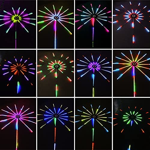 Firework LED strip lights with remote control