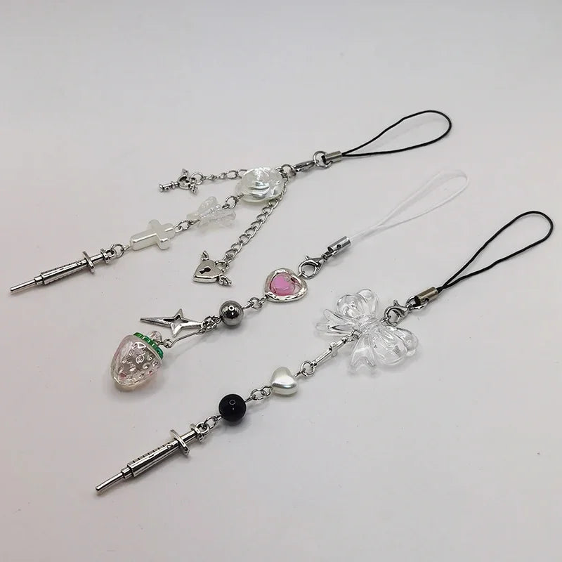 Y2K Beaded Phone Charm - product view 4